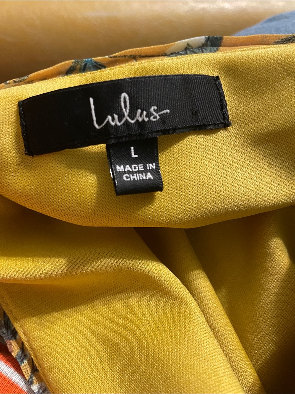 Lulu's Mustard Yellow Floral Tiered Maxi Dress - Picture 5 of 5